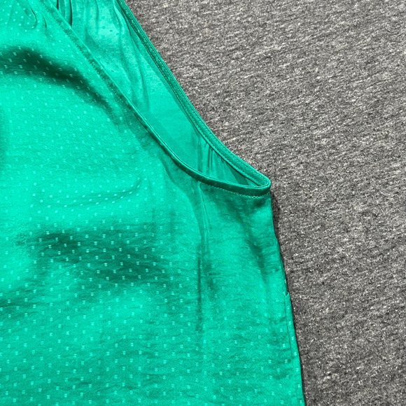 CAbi 5549 Lush Blouse with Green Swiss Polka Dots Green Size Small - Picture 4 of 14